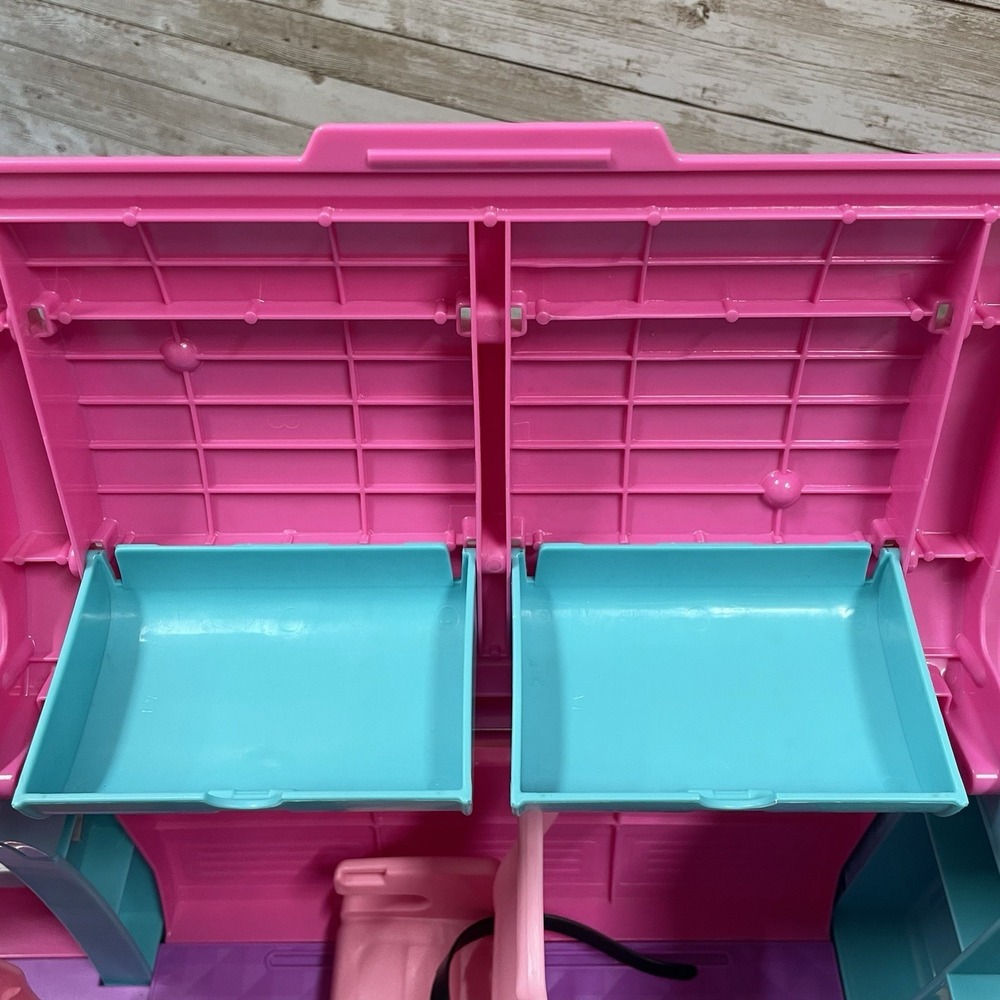 Barbie Dream Plane Airplane Jumbo Jet 2019 Mattel Play Set Pink + Serving Cart - Picture 14 of 16